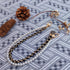 Phone Charm Anti-Lost Wrist Strap - Pearl Beaded Double Chains Hand Wrist Phone Straps for Keychain Wallet Camera