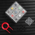 Kailh BOX Switch Tester Mechanical Keyboards 9-Key Switch Testing Tool with Keycap Puller and 18 O Rings, Navy Jade Red
