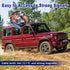 eifagur 136-174MHz 400-470MHz 2meter 70CM Vehicle Car Mobile Ham Radio GMRS Soft Whip Antenna, UHF VHF Magnetic Base
