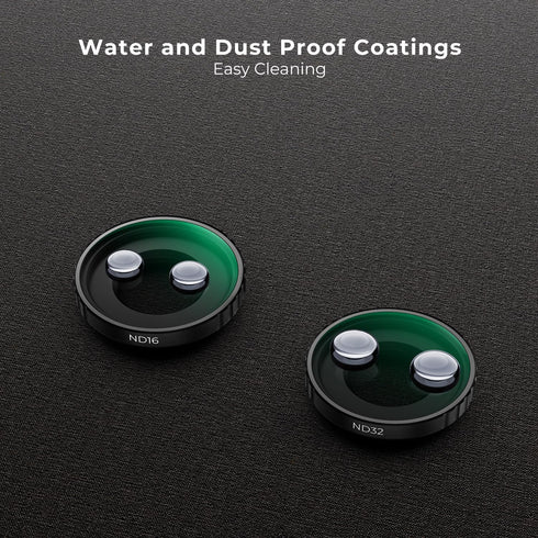 K&F Concept ND Filter Kit for DJI Osmo Action 4 - ND8, ND16, ND32, ND64 - 4 Pack Optical Glass Filters