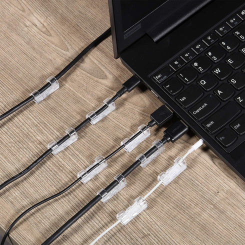100 Pieces Mini Cable Clips, Christmas Outdoor Light Hooks, Self Adhesive for Christmas and Fairy Light Decoration