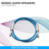 Seismic Audio Speakers ¼” to ¼” TRS Patch Cables, 6 Foot, Pack of 6, Multi Color