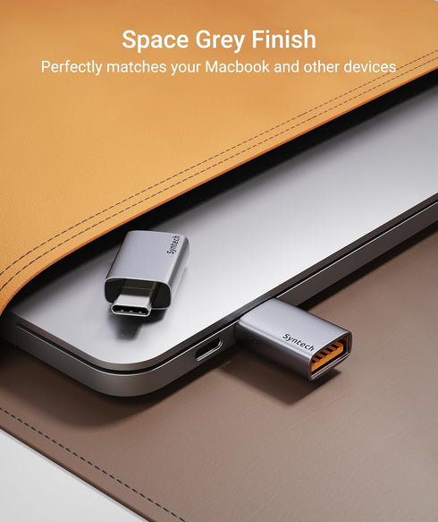 Syntech USB C to USB Adapter (2 Pack), 10Gbps USB 3.2 Gen 2, USB C Male to USB A Female for iPhone, iPad