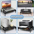 Metal Mesh Monitor Riser with Drawer - Desk Organizer for Optimal Viewing