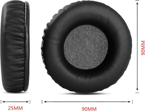 Black Foam Ear Pads, Soft Replacement Cushions for Insignia NS-WHP314 Headset Headphone