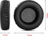 Black Foam Ear Pads, Soft Replacement Cushions for Insignia NS-WHP314 Headset Headphone