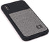 Dockem Silicone Wallet Case for iPhone Xs Max (6.5") – Protective Card Case with Built-in Metal Plate, Black w/Grey
