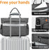 15.6 Rabjen Nurse Tote Bag for Work with Padded Laptop Sleeve, Medical Supplies Shoulder Bag for Home Health Care