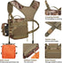 NEW VIEW Bino Packs for Hunting - Adjustable Camo Chest Pack with Detachable Rangefinder Pouch