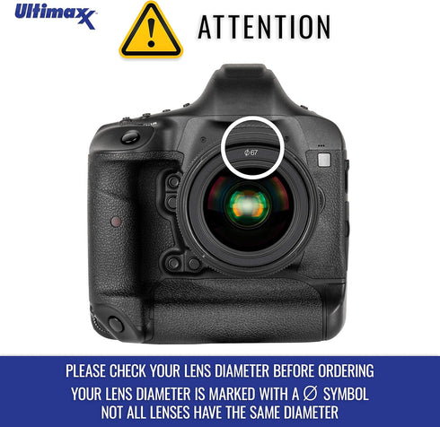 82MM Ultimaxx Professional Four Piece HD Macro Close-up Filter Kit (1, 2, 4, 10 Diopter Filters) with Pouch