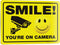 iSYFIX Reflective Security Camera Signs for Business – 1 Pack 14x10 Inch – 100% Rust Free Aluminum, UV Laminated
