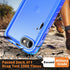 Cozycase Waterproof Case for iPhone SE3/SE2/7/8 - Shockproof Full Body Protection with Built-in Screen Protector (Blue)