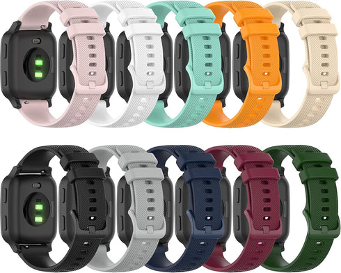 Band for Garmin Venu Sq 2/Music, Soft Silicone Replacement Watch Band for Garmin Venu 2 Plus (No Tracker)