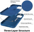 IceSword iPhone 12 Mini Case - Matte Blue Thin Liquid Silicone, Soft Silk Cloth, Cool Shockproof Gel Rubber