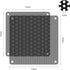 120mm Fan Dust Filter PC, 10Pack PVC Computer Dust Filter Mesh with Screws for Cooler Fan (PVC, 120 * 120mm, 10pcs,