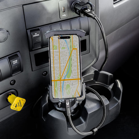 Cummins Cup Phone Holder for Car or Truck, Adjustable Phone Mount for Cell Phone, Black