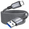 USB C Cable 15ft Long, High Speed 10Gbps Data Transfer & 3A