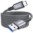 USB C Cable 15ft Long, High Speed 10Gbps Data Transfer & 3A