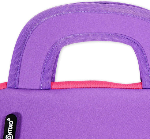 Contixo 10" Protective Sleeve Bag, Compatible with K102 & K103 Kids Tablets, Shockproof & Water-Resistant Case (Purple)