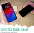 Smartish 2 in 1 USB C to USB C/Lightning Cable, 6 Foot Fabric Wrapped Fast Charging Cable for iPhone, Galaxy, Pixel