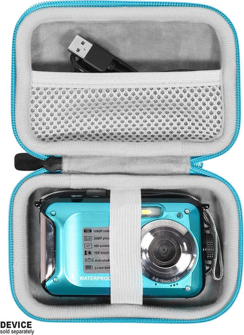CaseSack Case for Waterproof Camera YISENCE, Yifecial, Kaisoon Tech, Heegomn, Vmotal, S & P Safe and Perfect,