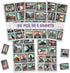 Pack 50 PCS Stamp Sticker Print Envelopes, Waterproof Vinyl Decals Vintage Items for Kids Teens Adults, Labels for