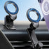 Magnetic Car Phone Mount for iPhone 15/14/13/12 Pro Max Mini & MagSafe Cases, 360 Degrees Rotation, One-hand Operation