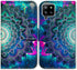 Case for Samsung Galaxy A42 5G, Mandala Flower Space Leather Flip Phone Wallet Cover with Card Slot Holder