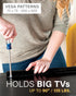 Sanus 22 55 inch No Stud TV Wall Mount - Low Profile to TV Wall Mount with Easy DIY Install - Includes Built-in Safety