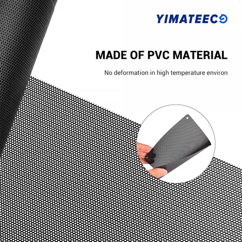 120mm Fan Dust Filter PC, 10Pack PVC Computer Dust Filter Mesh with Screws for Cooler Fan (PVC, 120 * 120mm, 10pcs,