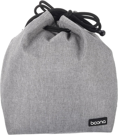 PATIKIL Soft Drawstring Lens Case, Lens Pouch Bag with Cotton Pad, 5.91" x 3.94" Thick Fleece Cloth