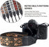 Padwa Lifestyle Camera Strap, 2" Wide Vintage Jacquard Embroidery Flower Strap with Genuine Leather Head