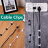 Namalu 240 Pcs Cable Clips, Outdoor Wire Clip Adhesive Cable Hook for Desk and Wall Cable Management