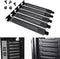 5pcs Black Hard Steel PCI Slot Cover Dust Filter Blanking Plate with Screw