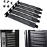 5pcs Black Hard Steel PCI Slot Cover Dust Filter Blanking Plate with Screw
