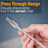 GTZ RJ45 Cat5e Pass Through Connectors - 100 Pack EZ to Crimp Modular Plug for UTP Network Cable
