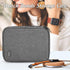 Teamoy Watch Storage Case, Gray Organizer for 26 Straps Compatible with Apple Watch Bands & Accessories