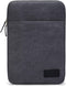 Kinmac Grey Canvas 360° Protective Waterproof Laptop Sleeve with Pocket for iPad 12.9", MacBook Air/Pro 13"