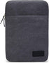 Kinmac Grey Canvas 360° Protective Waterproof Laptop Sleeve with Pocket for iPad 12.9", MacBook Air/Pro 13"