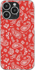 Blingy's for iPhone 13 Pro Case (6.1 inch), Fun Bandana Style Tribal Ethnic Pattern Paisley Art Soft TPU Protective