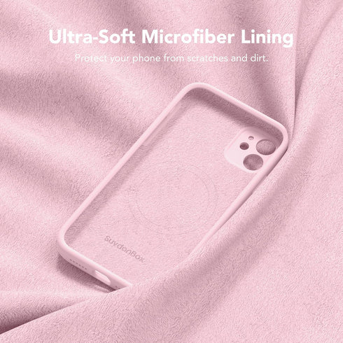 iPhone 11 Case, Chalk Pink, Slim Shockproof, MagSafe Compatible, Full Camera Protection, Includes 2 Screen Protectors.