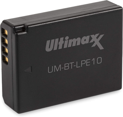 Ultimaxx AC/DC Rapid Home & Travel Charger with 2x LP-E10 Extended Life Battery for Canon EOS Cameras