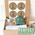 Hadley Designs Rustic Baby Monthly Milestone Stickers, 16 Stickers for Newborn Photo Props