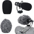 JJC SGM-V1 Shotgun Video Microphone, Cardioid Condenser Mic with Shock Mount and Windscreen for DSLR