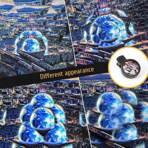 Kaleidoscope Prism Lens Filter for iPhone & Android, Portable Clip-On Photography Filter with K9 Optical Glass