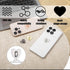 Qianyu 16 360Rotation Pcs Cell Phone Ring Holder Grips Finger Ring Stand Heart Cute Universal Adhesive Metal Hook