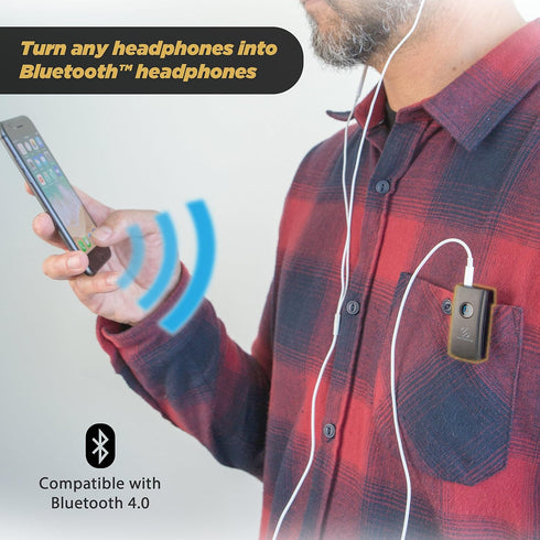 Scosche BTR3-SP BTFREQ Universal Bluetooth Wireless Audio Receiver - Connect to Earbuds, Headphones, Car Stereo