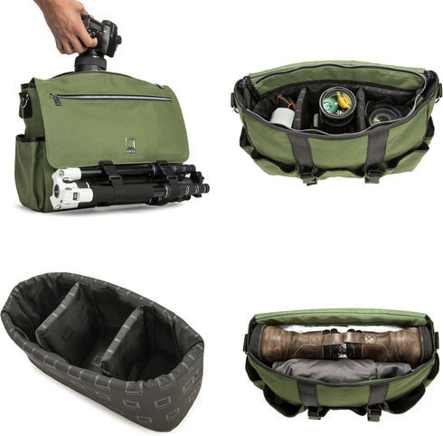 Lencca Waterproof Camera Bag with Laptop Compartment for Canon EOS DSLR and Mirrorless Cameras