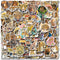 160 Pcs Cheetah Print Stickers, Vinyl Waterproof Graphic Decals for Phone, Skateboard, Laptop