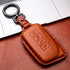 Tukellen Leather Key Fob Cover for Lexus with Keychain, Compatible with RX ES GS LS NX RS GX LX RC LC Smart Key - Brown.